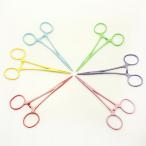 カラフルなペットトリミング用カンシ　鉗子6色カラー　毛抜き　耳そうじ　ゆうパケット送料無料