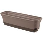 リッチェル 底面給水 ウルオ プランター 60型N ダークブラウン 日本製 701082 土容量 8.2L、水容量 2.2L