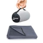 Litume 170 x 122 cm 柔らかい 防災 飛行機 旅行用ブランケット ブランケット 折り畳みデザインと専用収納ポーチ付き 電車