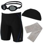 MIHOROmi тент мужской фитнес купальный костюм 4 позиций комплект 2 купальный костюм защитные очки купальная шапочка полотенце (E)+SB (O, BKBUbla