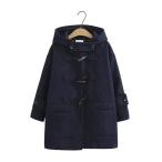 YoniStar ダッフルコート レディース 学生 コート ダッフル ロング 白 ロングコート 学生用コート かわいい 制服 ネイビー 紺(