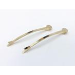 ヘアアクセサリー用　台座付ヘアピン　ゴールド　2本入り　pg-0588