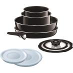 ティファール フライパン 鍋 9点セット ガス火専用 「インジニオ・ネオ ハードチタニウム・プラス セット9」 チタン 5層コーティング L60991 T-fal