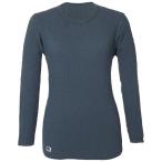 チョモランマ 婦人長袖丸首 インナー ネイビー M