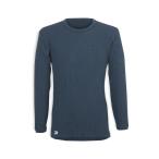 チョモランマ 紳士長袖丸首 シャツ ネイビー M