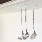 キッチンフック 吊り戸棚 お玉掛け 戸棚下 キッチンツールフック タワー 白・黒 山崎実業