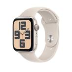 ショッピングapple watch バンド Apple Watch SE 第2世代 GPSモデル 44mm MRE43J/A [スターライトスポーツバンド S/M]