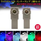 LEDフットランプ イルミネーション 室内灯 2個入 トヨタ レクサス対応 RAV4 50系 プリウス アルファード ヴォクシー ハリアー 車内LED カスタム用