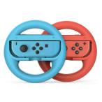 2024新登場 Switch 有機ELモデル Switch対応マリオカート8 デラックス Joy-Conハンドル for Nintendo Switch OLED マリオ 装着簡単 2個セット