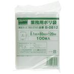 トラスコ中山(TRUSCO) 厚手ポリ袋 縦120×横80×t0.1 透明 100枚入 B-0812