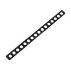 エーモン(amon) 取付金具 黒 穴径7mm 15×198mm バイク用品のマウントステーにも G249