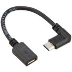 エレコム(ELECOM) ELECOM 変換アダプタ 逆L字 microBメス-microBオス USB2.0 ブラック 0.1m TB-MBF