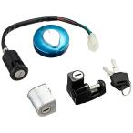 バイクパーツセンター(Bike Parts Center) スーパーカブC50用キーセット タンク ハンドルロック 4ピン プレスカブ タンクキ