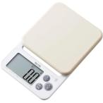 タニタ(Tanita) クッキングスケール シリコンカバー付き 最小表示0.1g 最大計量2kgまで計れる 収納に便利なフック穴付き デジタル