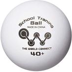 ザ ワールドコネクト 卓球 ボール TWC スクール トレーニングボール 40＋ 100球入 DV010 ホワイト