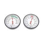 シンワ測定(Shinwa Sokutei) 温度計 湿度計セット アナログ ST-4 丸型4.5cm 72674