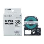 ショッピングテプラ キングジム(Kingjim) KING JIM PROテ-プカ-トリッジ 透明ラベル 黒文字ST36K 36mm