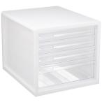 ナカバヤシ A4レターケース4段（浅3+