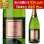 スパークリングワイン プルビウム ブリュット ナチュレ オーガニック 750ml 12本 ケース 1本あたり665円(税込) 送料無料 浜運