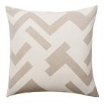 クッションカバー50×50cm　Florens Greige　コットン　Brita Sweden ブリタスウェーデン