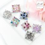Yahoo! Yahoo!ショッピング(ヤフー ショッピング)ブローチ（br127） ミニミニスクエアフラワー 透かしハート細工&花ラインストーン四角ミニピンブローチバッジ