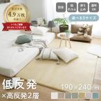 ラグ 厚手 おしゃれ 3畳 低反発 高反発 極厚 190×240cm ラグマット 北欧 カーペット 滑り止め 防音 ホットカーペット 床暖房 オールシーズン 絨毯 EXフォレス