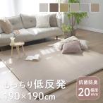 ラグ 厚手 おしゃれ 2畳 低反発 高反発 極厚 190×190cm ラグマット カーペット 北欧 滑り止め 防音 抗菌 防臭 ホットカーペット 床暖房 フォレスR