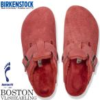 ショッピングBIRKENSTOCK BIRKENSTOCK BOSTON VL/SHEARLING NARROW FIT SIENNA RED 1025669 ビルケンシュトック ボストン シアリング ナロー レディース スエードレザー シエナレッド