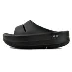 OOFOS OOmega OOahh BLACK 2000730050232 ウーフォス ウーメガ ウーアー ウィメンズ ブラック リカバリーシューズ シャワー サンダル 厚底 SANDAL クッション