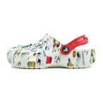 crocs PEANUTS CLASSIC CLOG KIDS WHITE/MULTI 208630-94s クロックス ピーナッツ クラシック クロッグ キッズ スヌーピー ホワイト マルチ 子供靴 サンダル