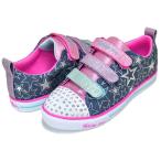 Yahoo! Yahoo!ショッピング(ヤフー ショッピング)SKECHERS SPARKLE LITE-STARS THE LIMIT DENIM MULTI 314036L-DMLT スケッチャーズ キッズシューズ ジュニア スニーカー デニム ベルクロ グリッター ライト