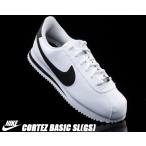 NIKE CORTEZ BASIC SL(GS) white/black ナイキ コルテッツ レディース 904764-102 スニーカー ウィメンズ ガールズ ホワイト ブラック