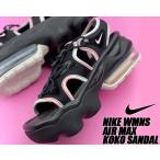 NIKE WMNS AIR MAX KOKO SANDAL black/pink glaze-sail-black dm6187-010 ナイキ ウィメンズ エアマックス ココ サンダル レディース 厚底 ブラック ピンク