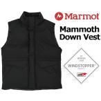 ショッピングマンモス Marmot DOWN VEST BLACK tsaud020-012 マーモット マンモス ダウン ベスト WINDSTOPPER 耐久撥水 耐水 透湿 防風 750FPダウン アウター