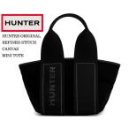 ショッピングスティッチ HUNTER ORIGINAL REFINED STITCH CANVAS MINI TOTE BLACK ubs2302caa-blk ハンター リファインド スティッチ キャンバス ミニ トートバック 撥水加工 鞄