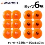 サンドボール 350g / 450g  同サイズ6球セット トレーニングボール 練習用 野球 バッティング練習 LINDSPORTS リンドスポーツ