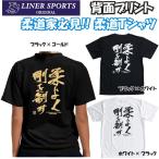 2個注文で送料無料 柔道Tシャツ『柔よく剛を制す』背面プリント ライナースポーツオリジナル 130 140 150 S M L LL 3L
