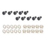 990510-06 スクリーンビスブラックＭ５Ｘ１０ 10PCS/SET POSHフェイス