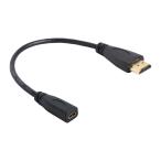 cablecc 20cm Micro HDMI гнездо женский -HDMI мужской адаптор кабель планшет &amp; мобильный телефон для 