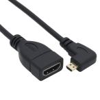 ViViSun высокая скорость HDMI( женский )to Micro HDMI( мужской ) 90°L type микро HDMI изменение кабель модель D to модель A золотой me