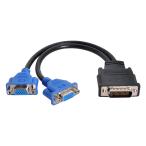 Cablecc DMS-59 булавка мужской - двойной 15 булавка VGA RGB женский сплиттер удлинение кабель PC графика карта для 