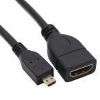 ViViSun высокая скорость HDMI( женский )to Micro HDMI( мужской ) 90°L type микро HDMI изменение кабель модель D to модель A золотой me