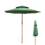  зонт сад зонт 270cm uv cut водоотталкивающий металлический руль открытие и закрытие пляжный зонт садоводство двор терраса уличный пляж кемпинг 