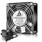 GDSTIME 120mm x 38mm 換気扇 アキシャルファン、100V 110V 120V AC 12cm 冷却工業 ファン、塗装ブースDIY