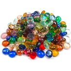 50PCS man kala Stone, смешивание цвет стекло драгоценнный камень flat низ мрамор бисер Home оборудование орнамент искусство craft ваза filler -(1.3cm?1.8cm)
