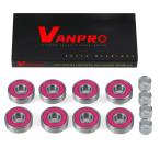 Vanpro 608RS скейтборд подшипник костюм,da blue metallic ru защита глубокий паз шар 8x22x7mm (8.. rose красный подшипник )