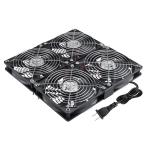 GDSTIME 4 x 120mm x 25mm вытяжной вентилятор,12V 4 полосный вентилятор, шкаф шасси охлаждающий вентилятор, сервер рабочая станция охлаждающий 