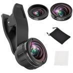 Glvaner смартфон для объектив 3in1 зажим тип широкоугольный линзы macro линзы рыба глаз линзы конверсионный объектив линзы сумка iphone