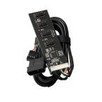 NFHK USB 2.0 9 булавка 10 булавка заголовок 1~4 женский сплиттер удлинение кабель ступица IDE 5V источник питания коннектор адаптер порт мульти- la year имеется 