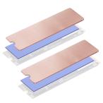 Mauknci m.2 теплоотвод медь тонкий теплоотвод настольный LAP верх для m.2 ssd теплоотвод [2 комплект ]
